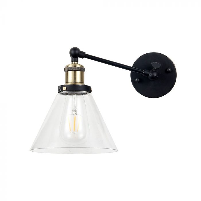 Wall Lamp W/V Cone Shape Glass  D=140mm