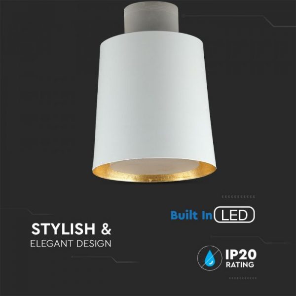 7W Led Pendant Light (Acrylic) - White Lamp Shade  D=120*190mm 4000K