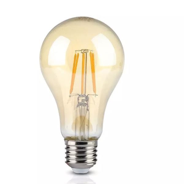8W LED Bulb A67 Amber Cover 2200K E27