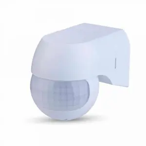 PIR Wall Sensor With Moving Head White