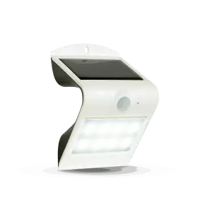 1.5W LED Solar Wall Light White/Black Body