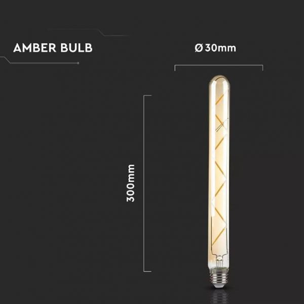 7W T30 LED Bulb Amber Cover 2200K (warm white)