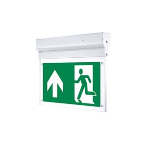 LED Wall Surface Emergency Exit Light 3 Hours Emergency Duration With PVC Legend