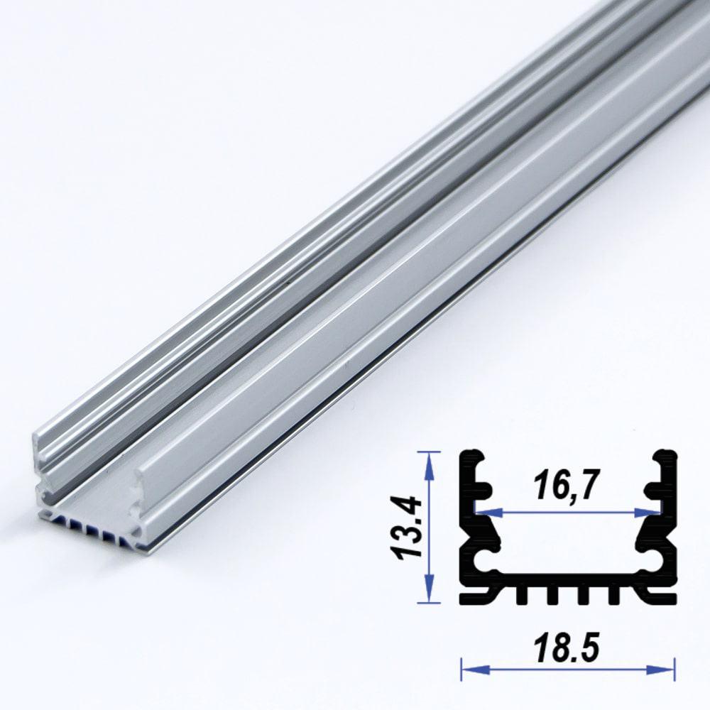 Surface Aluminium LED Profile 18.5 x 13.4 mm (metre)