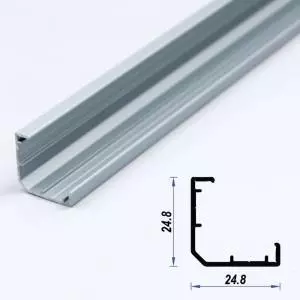Corner Aluminium LED Profile 24.8 x 24.8 mm (metre)
