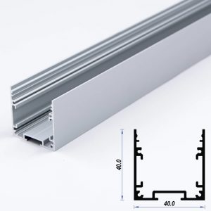 Surface Aluminium LED Profile 40 x 40 mm (metre)