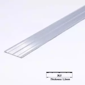 Surface Aluminium LED Plate Mat Anodized 36.5 mm (metre)