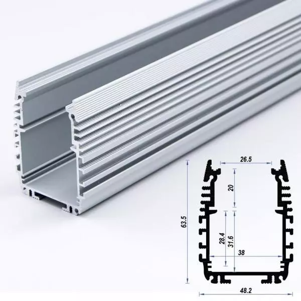 Outdoor Aluminium Profile 48.2 x 63.5mm