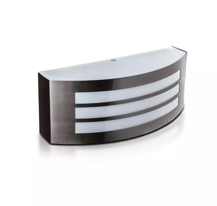 E27 Wall Lamp with Stainless Steel PC Cover IP44 Stripy