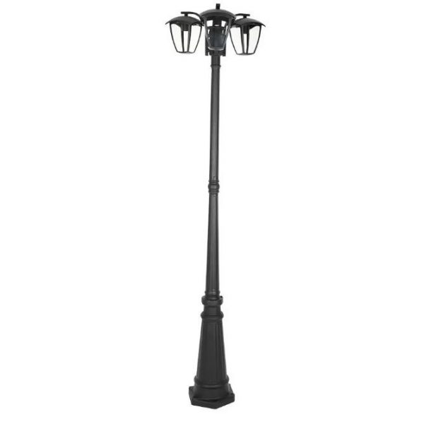 Pole Lamp 3XE27 1990mm IP44 Black
