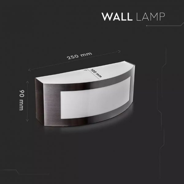 E27 Wall Lamp with Stainless Steel & PC Cover IP44