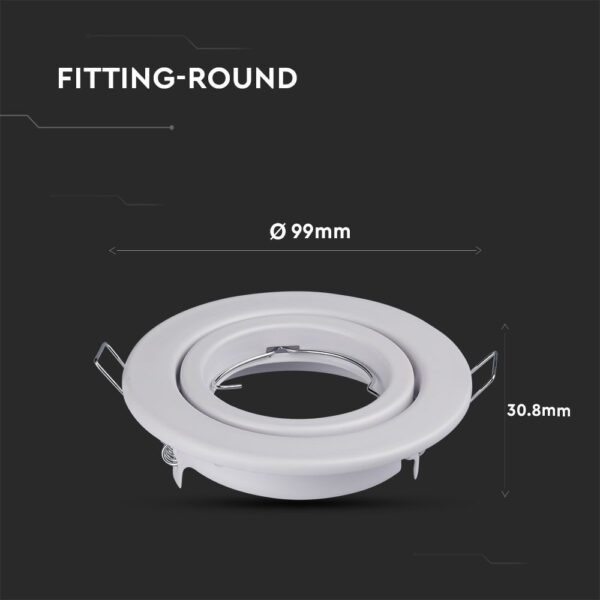 GU10 Fitting Square And Round Recessed