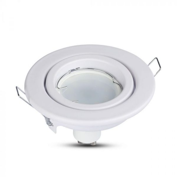 GU10 Housing Round Movable White Recessed