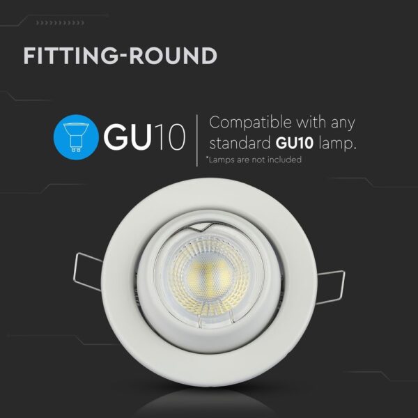 GU10 Fitting Round Changing Angle
