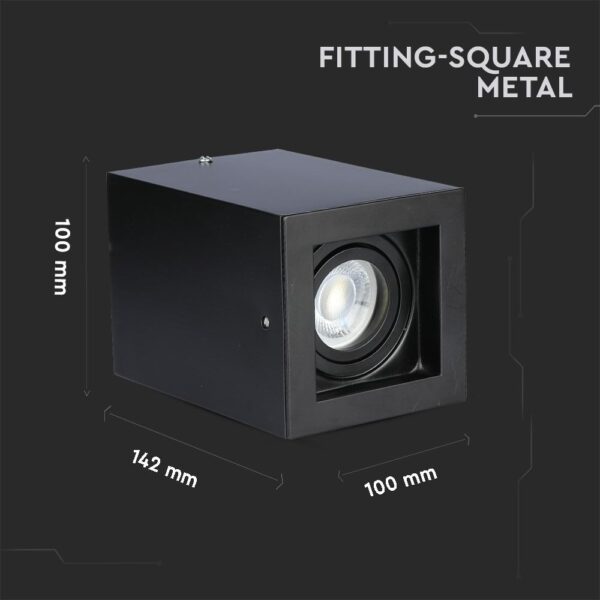 GU10 Fitting Surface Square