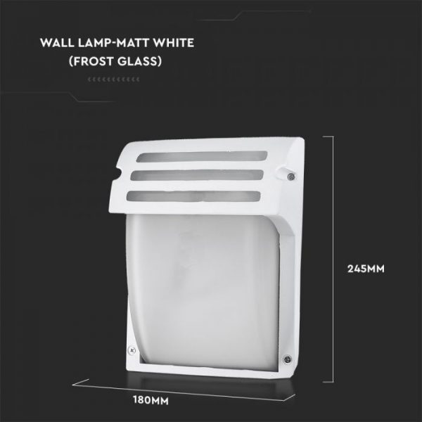 Wall Lamp Frost Glass Matt White