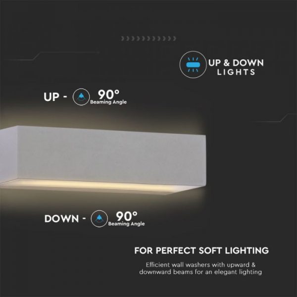 12W LED Up-Down Soft Light Large IP65