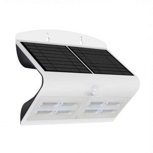 6.8W LED Solar Wall Light 4000K White Black Body
