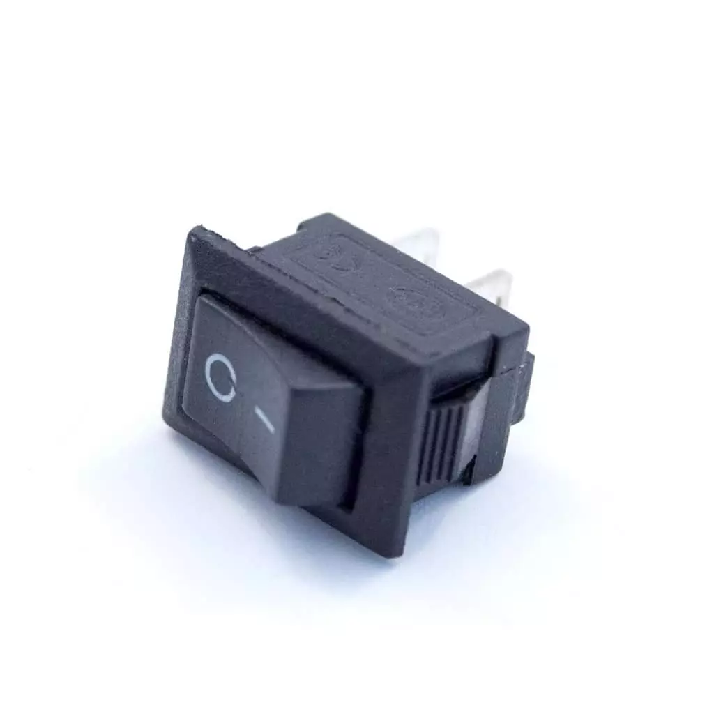 On-Off Switch Black for End Cap 8 x 12 mm