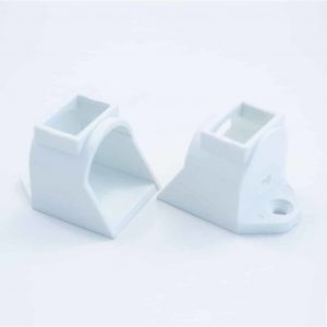 Plastic End Cap With Swich for Surface Profile Round Diffuser 18mm