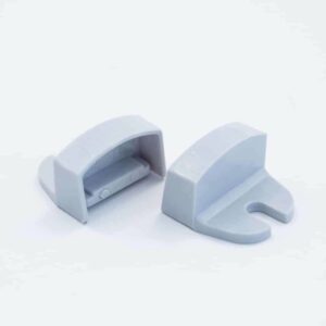 Plastic End Cap Grey for Slim Surface Profile Round Flat Diffuser 18mm W holder