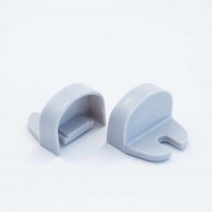 Plastic End Cap Grey for YA007 Surface Profile Round Diffuser 18mm W holder
