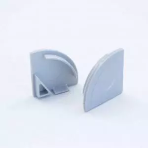 Plastic End Cap Grey for YA013 PC Led case diffuser