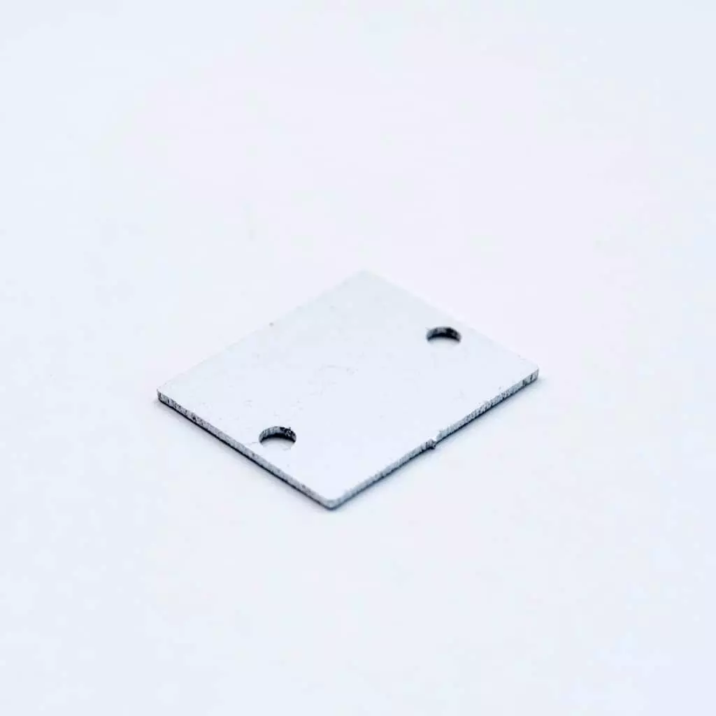 Aluminium End Cap White for surface Profile 26.5 x 21.5