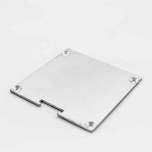 Aluminium End Cap Mat Anodize For surface profile Flat diffuser 60*60mm
