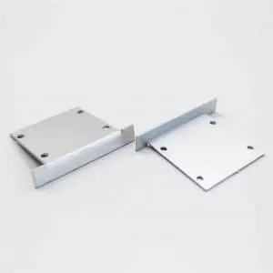 Aluminium End Cap Mat Anodize for recessed profile 64.4*60mm