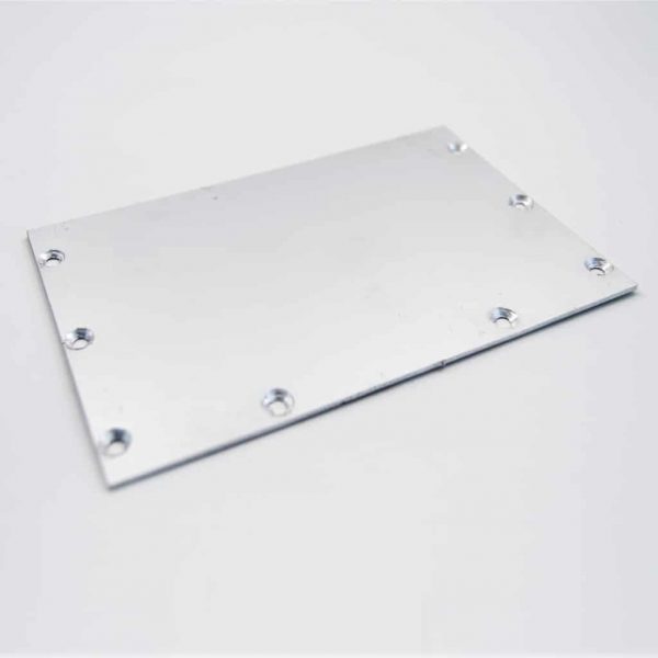 Aluminium End Cap Mat Anodize for surface profile 140*90mm