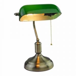 E27 Bakelite Table Lampholder With Switch Green