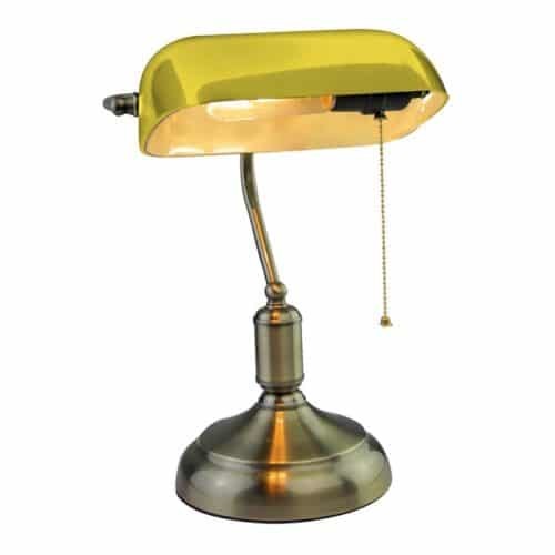 E27 Bakelite Table Lampholder With Switch Yellow