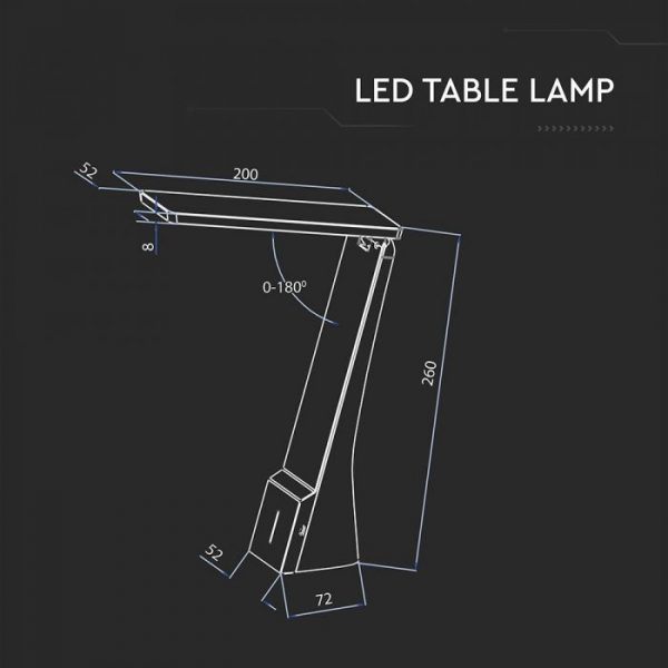 4W LED Table Lamp Black