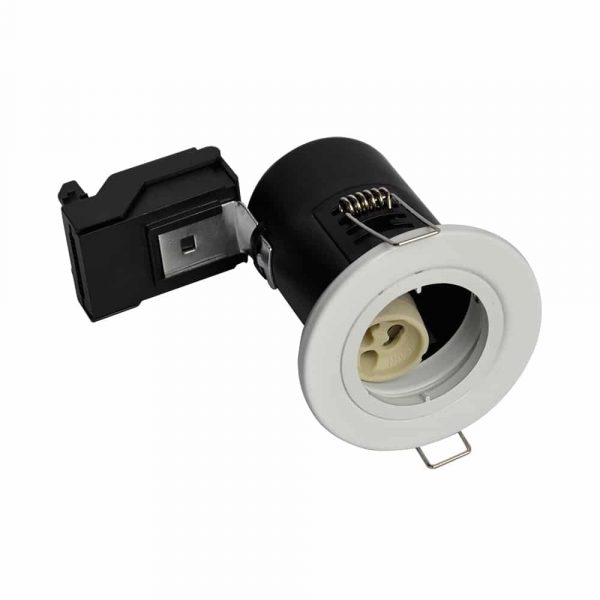 GU10 Firerated Downlight with Twist and Lock  Short Body  White