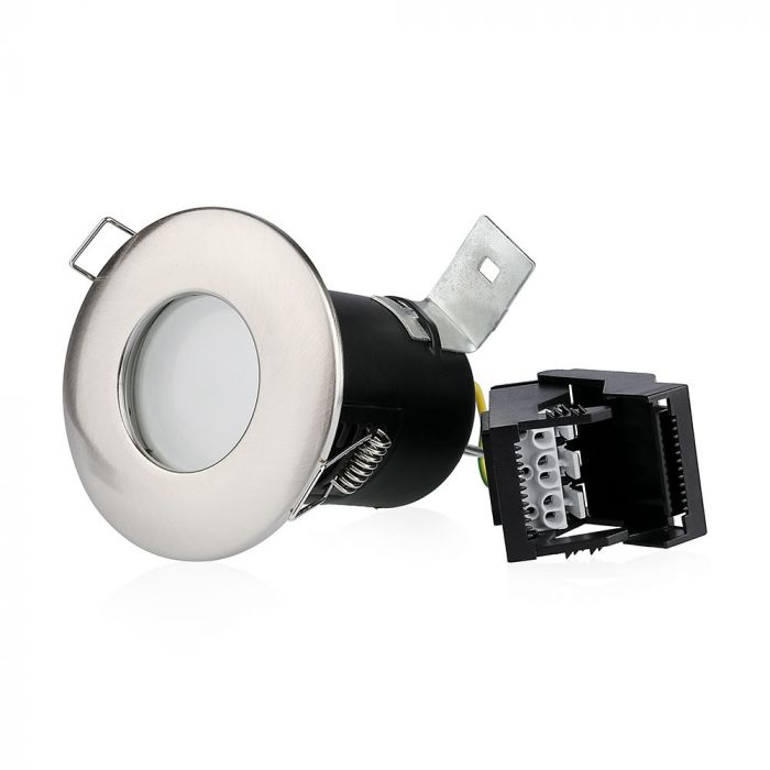 GU10 Shower Downlight Fire Rated Fitting IP65 Chrome