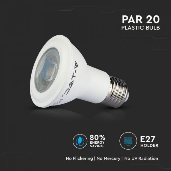 7W LED Plastic Bulb PAR20 E27 Samsung Chip