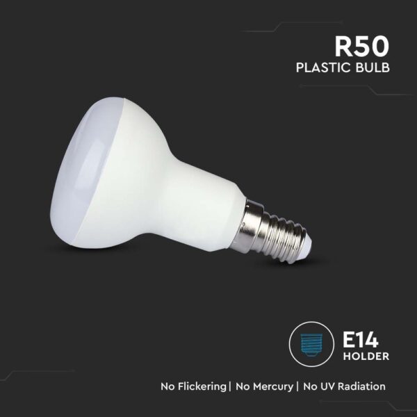 6W LED Plastic Bulb R50 E14