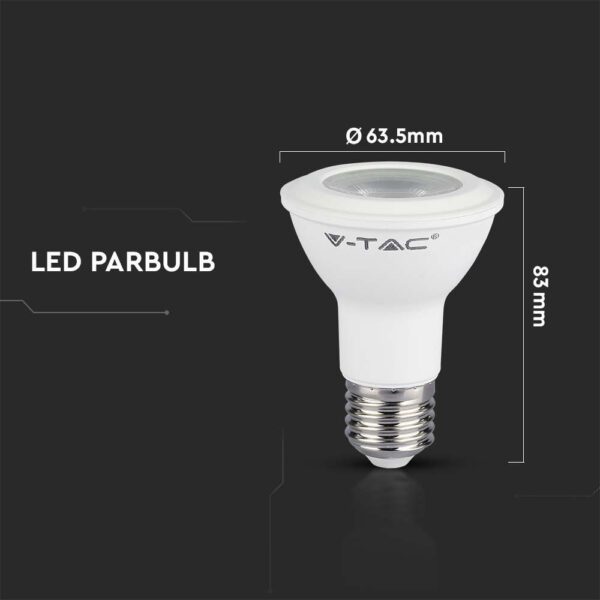 7W LED Plastic Bulb PAR20 E27 Samsung Chip