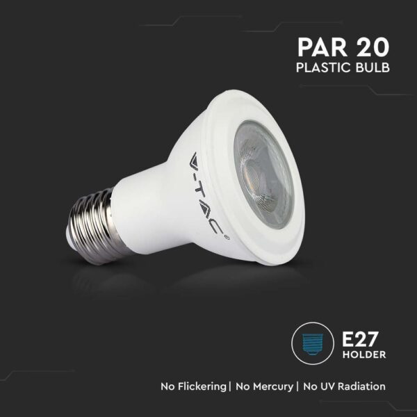 5.8W LED Plastic Bulb PAR20 E27 Samsung Chip