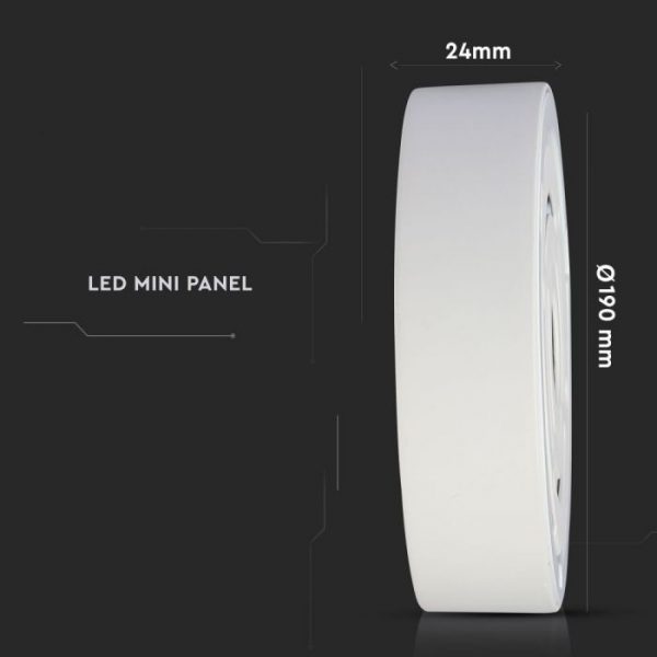 18W LED Slim Surface Panel - Round