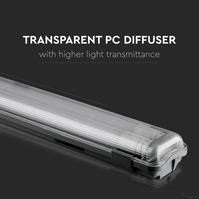 5 Feet Waterproof Fitting with 2 LED Tubes 2x22W IP65 (150cm)