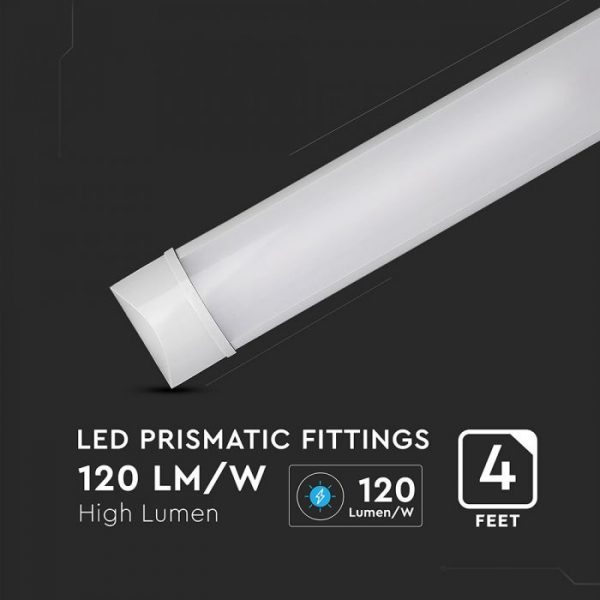 40W LED Batten Fitting 4ft. (120cm) Slim  Prismatic