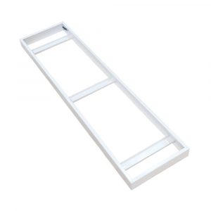 1200x300 Surface Mounting Metal Frame for LED panels - White