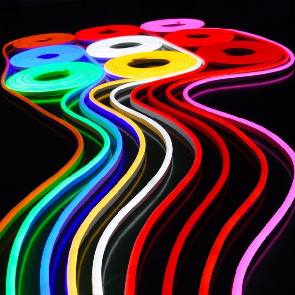 LED NEON FLEX 8W/m 24V DC IP65 All Colours (by meter)