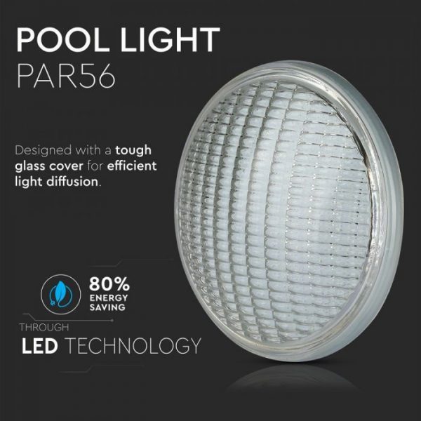 8W LED Pool Light PAR56 Glass IP68 Underwater