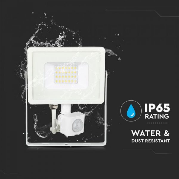 20W LED Floodlight PIR Sensor SMD Chip White