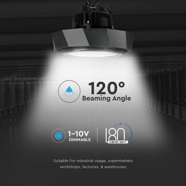 100W High Bay Light (MeanWell + SAMSUNG) 180 Lm/W