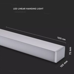 Suspended Linear LED Light 60W Up/Down 120CM 110V Dimmable