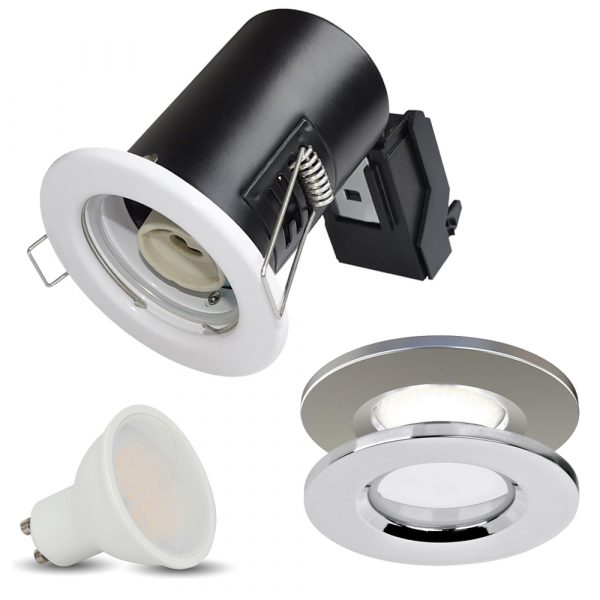 Fire Rated Downlight Fitting GU10 3W BULB IP20